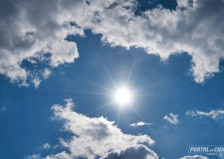 Domingo terá calor de 38°C e chance de chuva em Mato Grosso do Sul