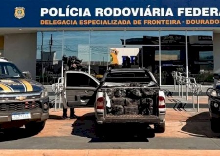 PRF apreende 750 kg de drogas em Dourados; carga teria saído de Caarapó