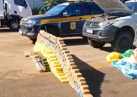 Polícia intercepta cerca de 590 kg de cocaína na MS-080 e prende três envolvidos