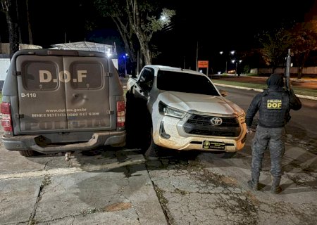 DOF prende homem com caminhonete adulterada em Coronel Sapucaia