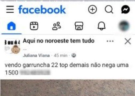 Com tornozeleira no p&eacute;, homem anuncia arma no Facebook e acaba preso
