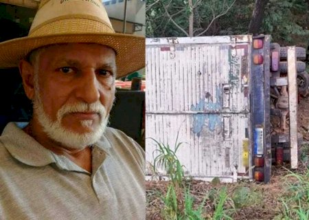 Empresário bate caminhão em árvore e morre na BR-163, entre Coxim e Rio Verde