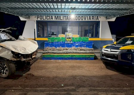 Polícia apreende mais de 1,8 tonelada de drogas após capotamento na MS-289