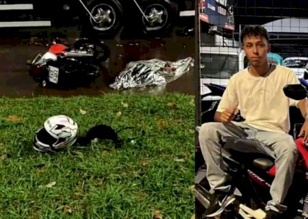 Motociclista de 19 anos morre ao bater em caminhão estacionado em Dourados