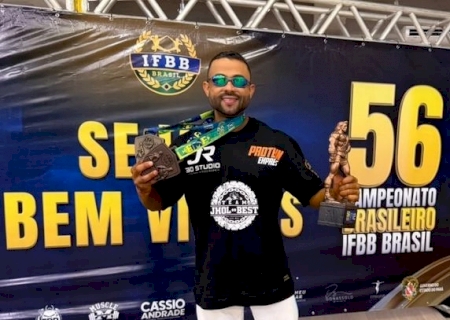 Após pódio no Brasileiro, fisiculturista de Juti mira título no Sul-Americano
