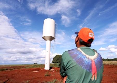 Convênio entre Itaipu e Governo do Estado firmado em 2024 amplia abastecimento de água e infraestrutura na Aldeia Te’yikue