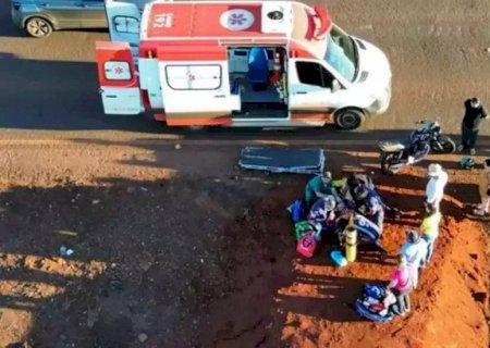 Motociclista tem pé amputado durante batida com carro na BR-463, em Ponta Porã>